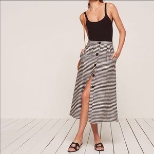 Reformation Valenti Midi Skirt (Size 4)